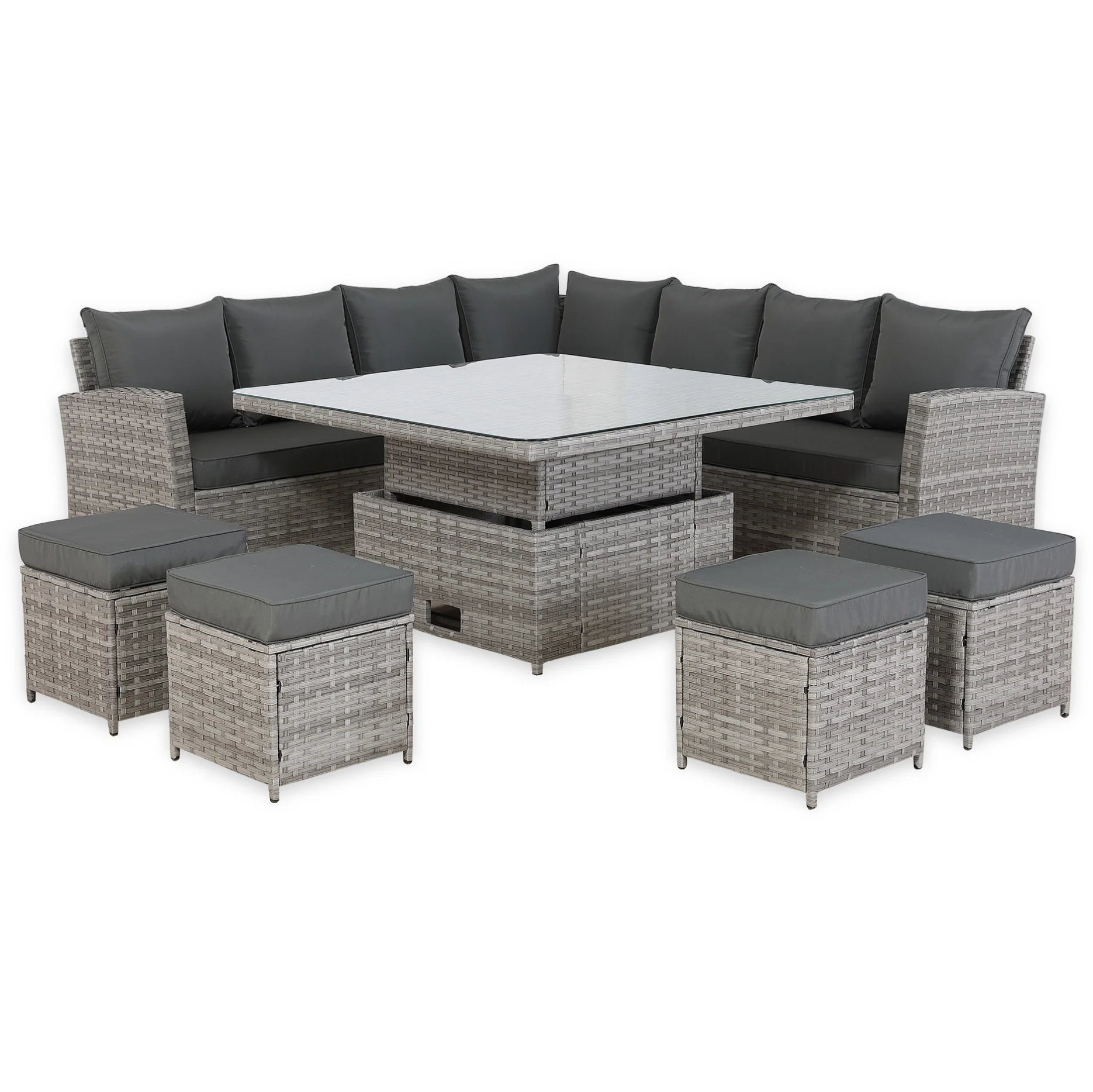 The Celestial 11 Seater Corner Dining Set with Rising Table