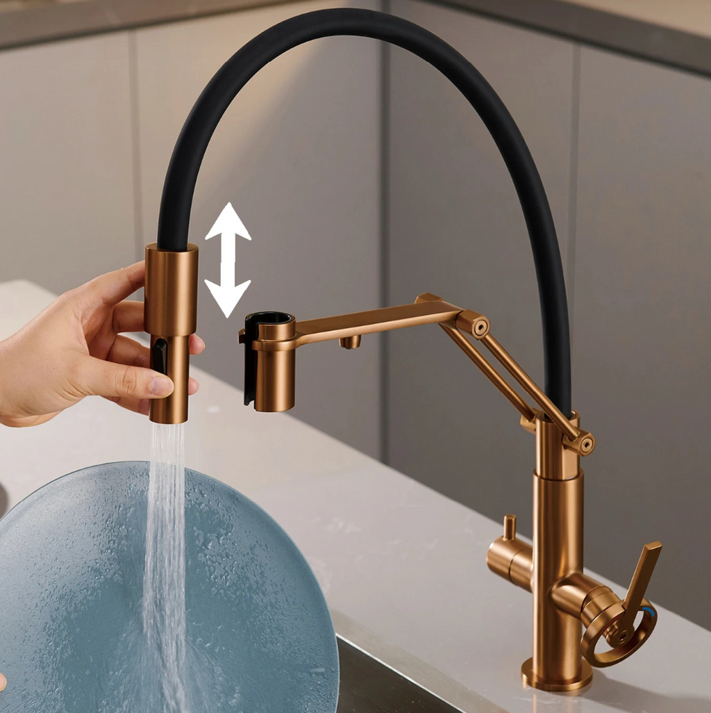 The Kensington Pull-Out Kitchen Mixer Tap Chrome