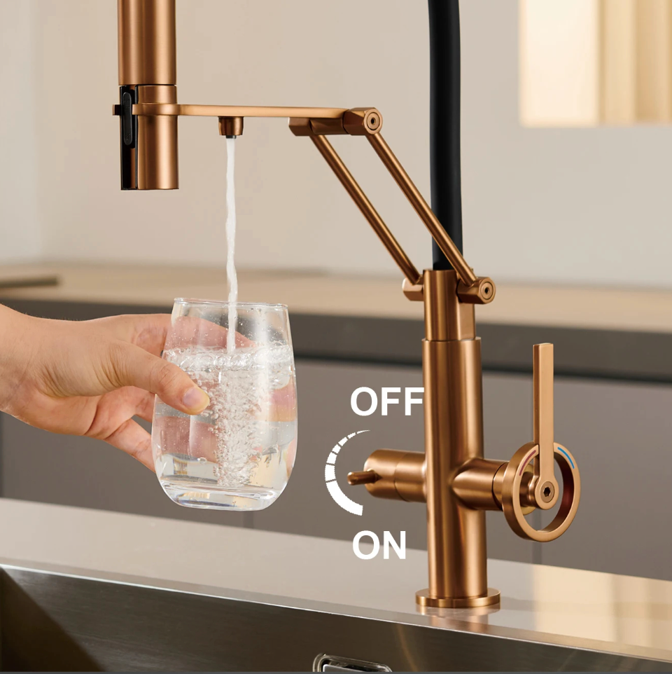 The Kensington Pull-Out Kitchen Mixer Tap Chrome
