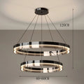 Anello V2 double ring LED chandelier 40+60cm with 120cm adjustable drop - dimensions