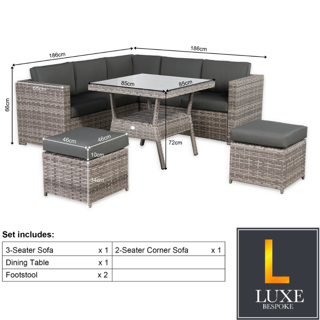 The Cuba Rattan Sofa Set
