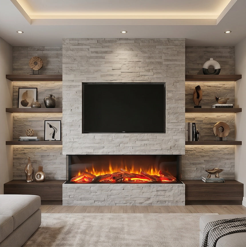 The Enya Flame Deep Format 3D Electric Fire