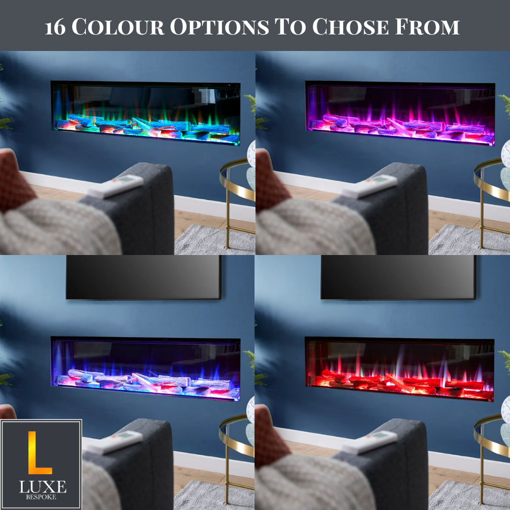 The Enya Flame Slimline Format 3D Electric Fire