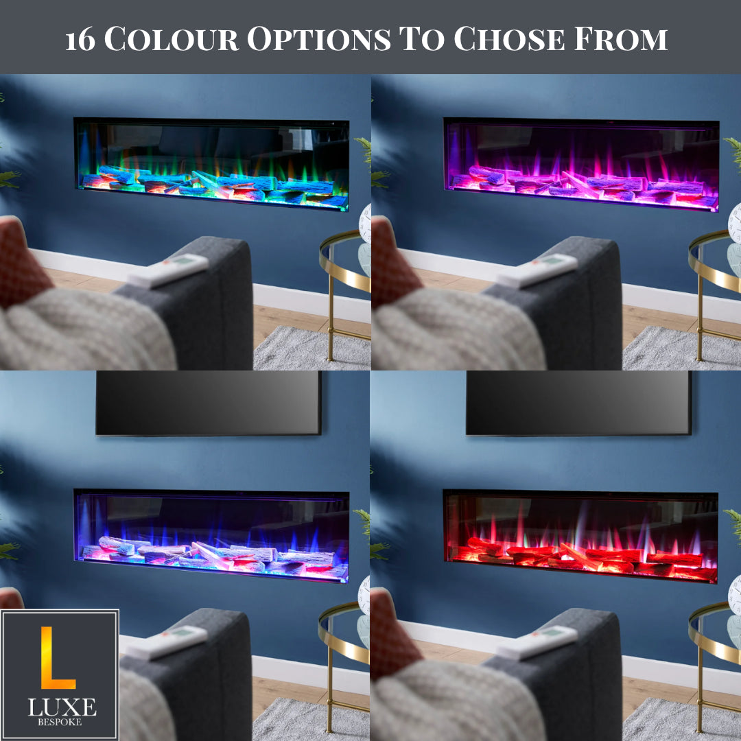 The Enya Flame Slimline Format 3D Electric Fire