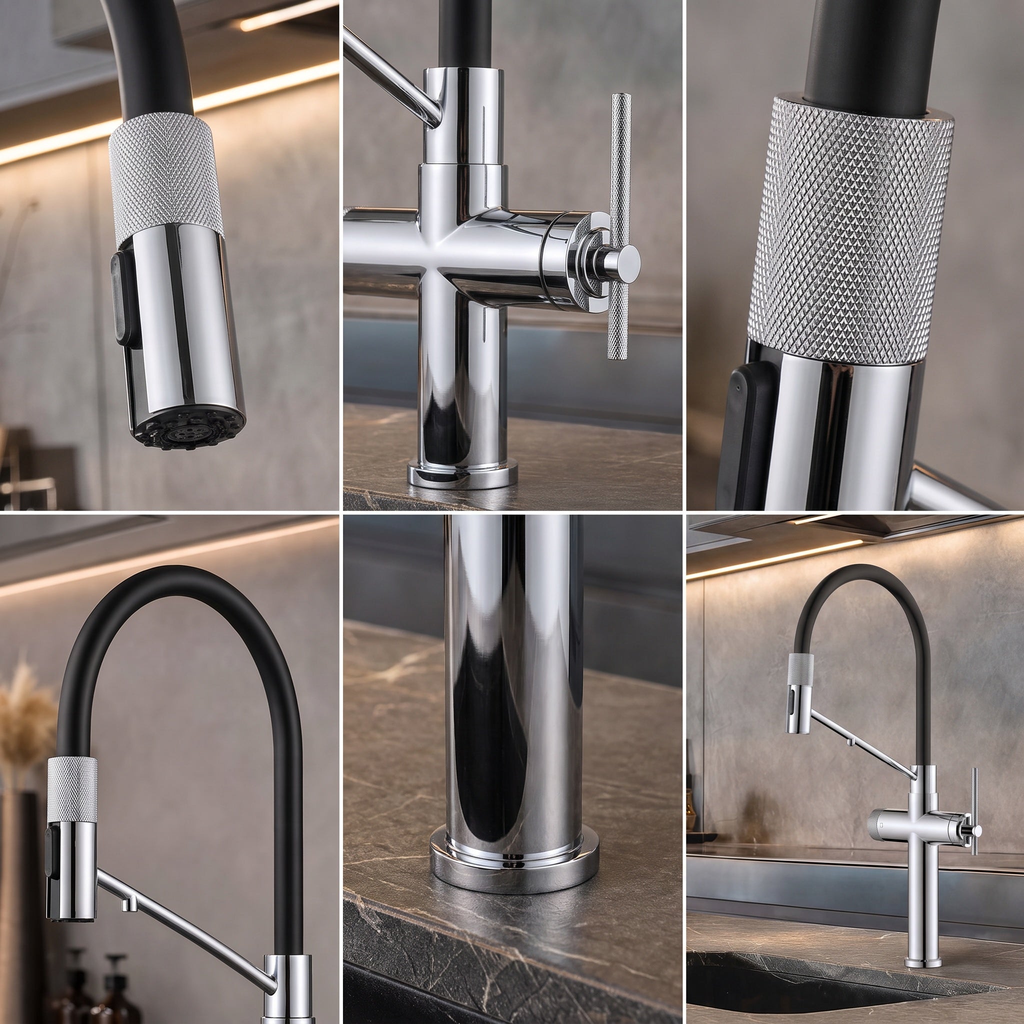 The Chelsea Pull-Out Kitchen Mixer Tap in Chrome | Luxury Kitchen Tap