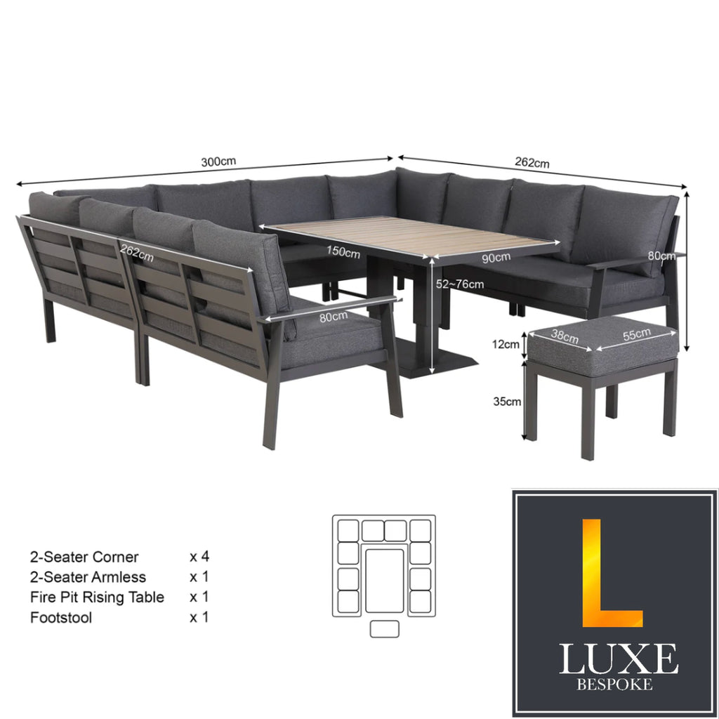 The Cala U-Shaped Outdoor Lounge Set
