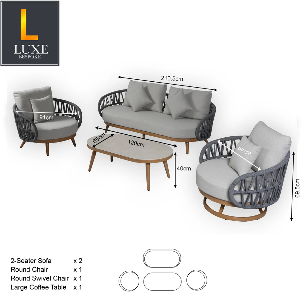 The Luna Garden Lounge Set